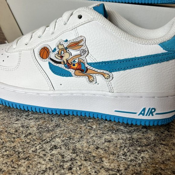 Nike Air Force 1 Low Hare Space Jam Bugs Lola DM3353-100 Size 7Y / Women‎ Sz 8.5 - Picture 3 of 11